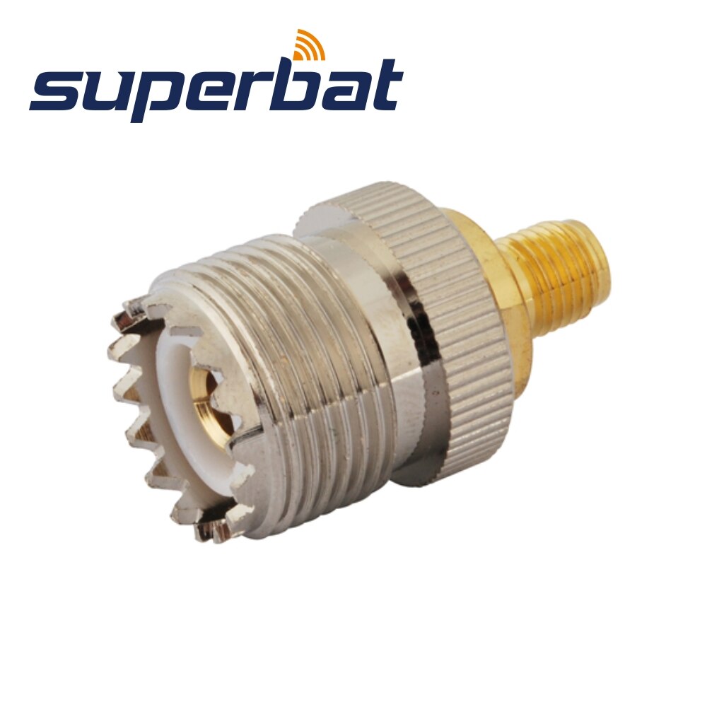 Superbat SMA-UHF Adapter SMA Jack to UHF Female Straight RF Coaxial Connector