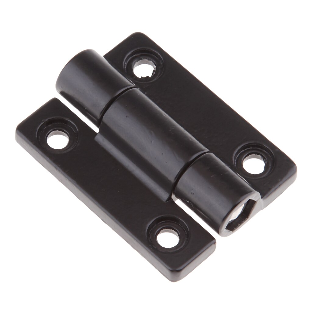 180 Degree Boat Cabin Door Hinge Adjustable Position Control Hinges with with Countersunk Holes - Black