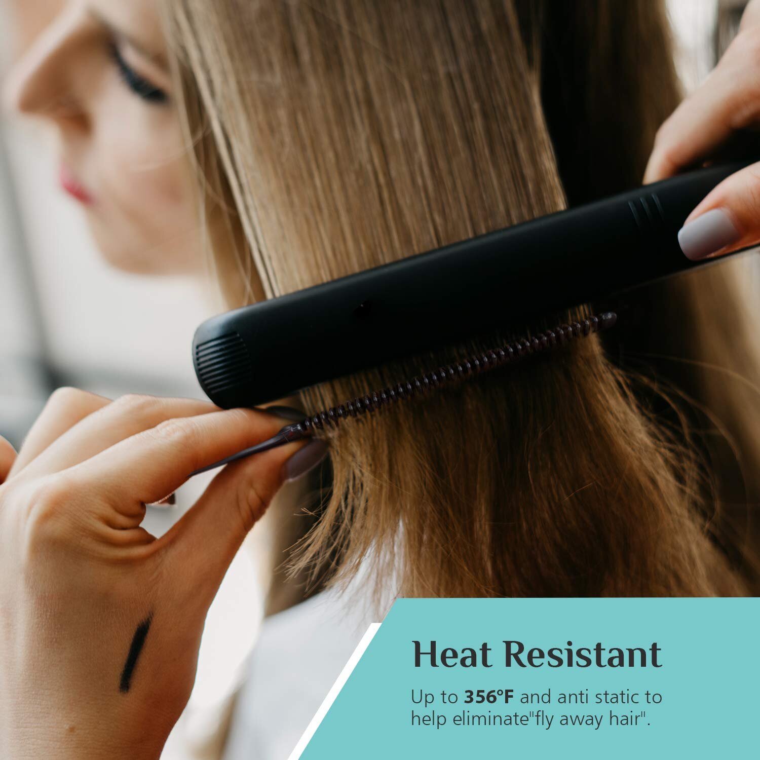 cepillos para el pelo peluqueria peines para el cabello Cepillo de pelo de 10 piezas, peine resistente al calor, para corte de pelo de salón, Barbero, antiestático, con pasador de Metal para cola de rata