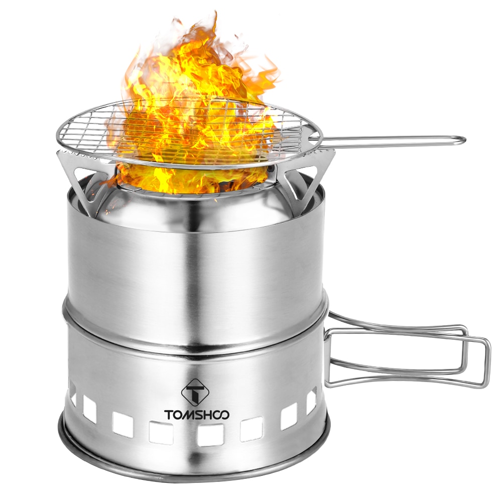 Réchaud d&#39;extérieur démontable pour camping, poêle à bois pour pique-nique, barbecue, randonnée