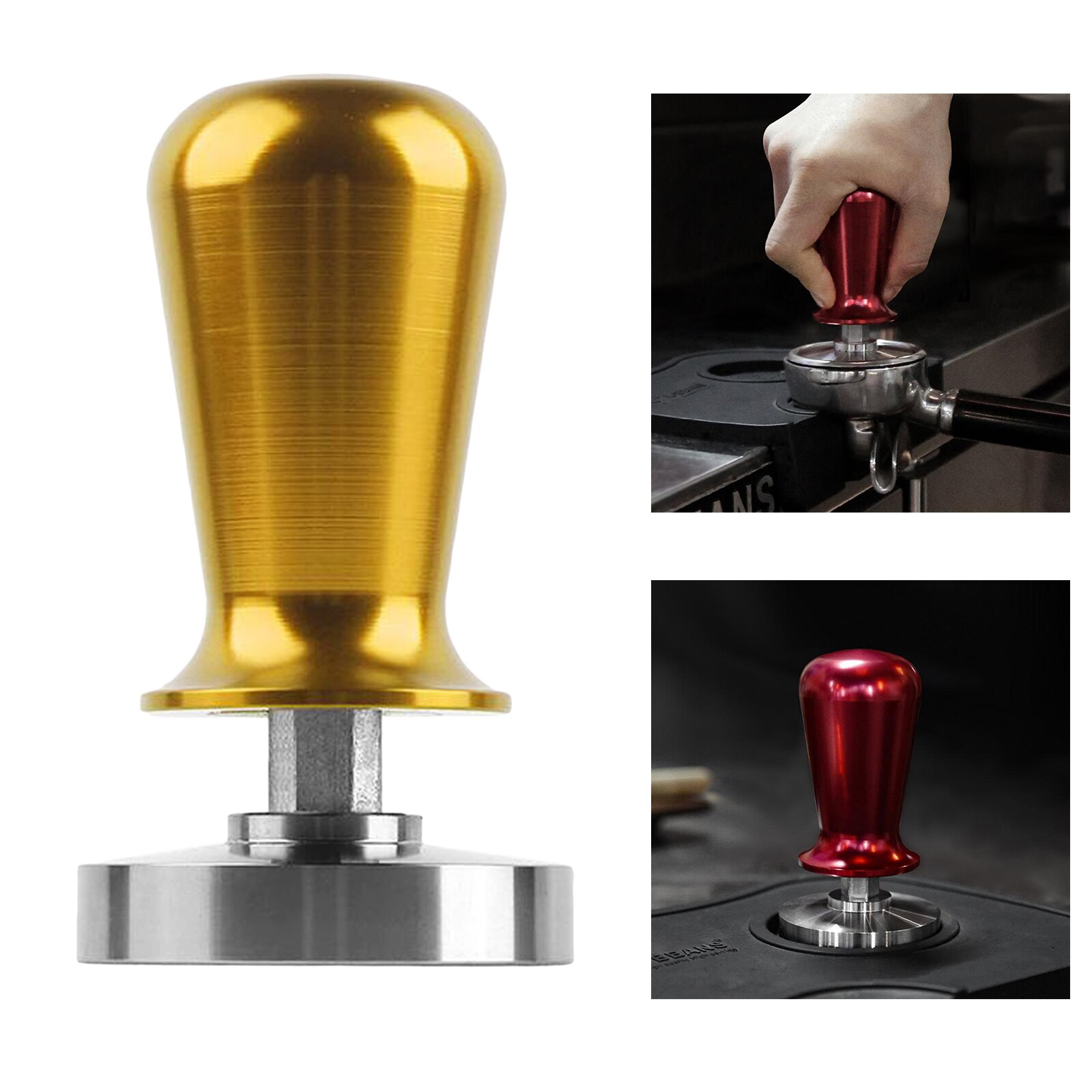 58mm Calibrated Pressure Tamper Coffee Powder Hamm... Grandado