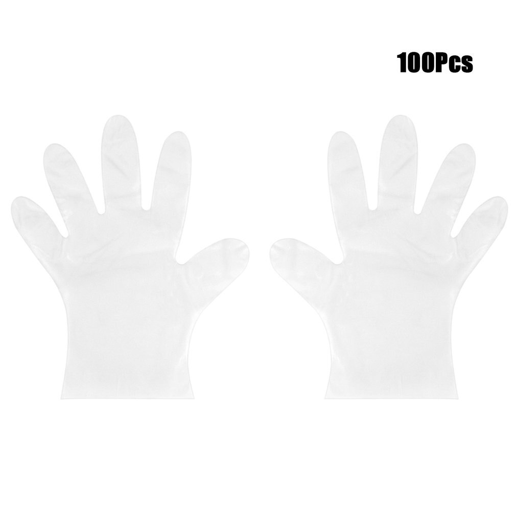 100 Stks/set Food Grade Wegwerp Pvc Handschoenen Anti-Statische Plastic Handschoenen Voor Voedsel Schoonmaken Koken Keuken Accessoires
