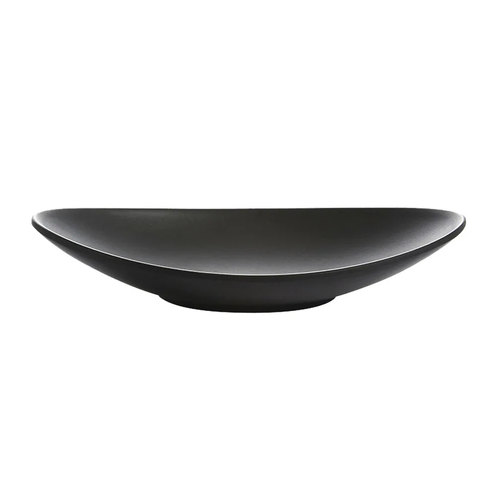 Oval sort ring skål smykkebakke nøglebakke organizer indretning nøgleskål smykke skål dekorativ skål organizer køkkenartikler: 12 inches