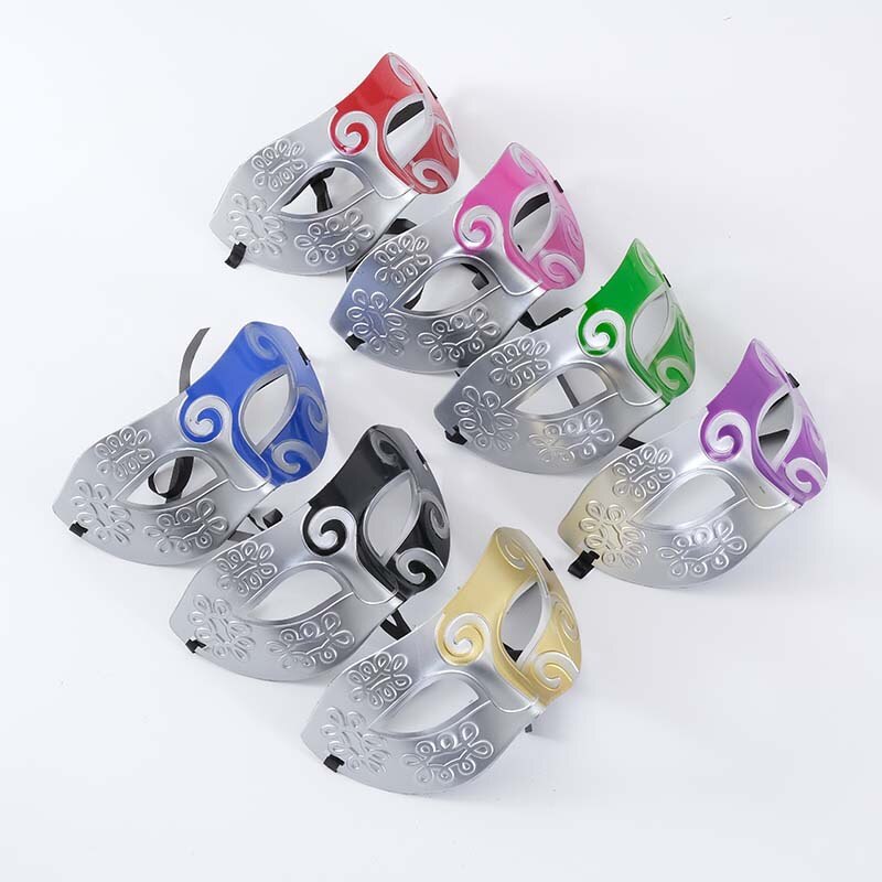 Vintage Zilver Goud Mannen Antieke Gladiator Carnaval Gemaskerd Bal Partij Maskers Cool Retro Mannen Party Maskers
