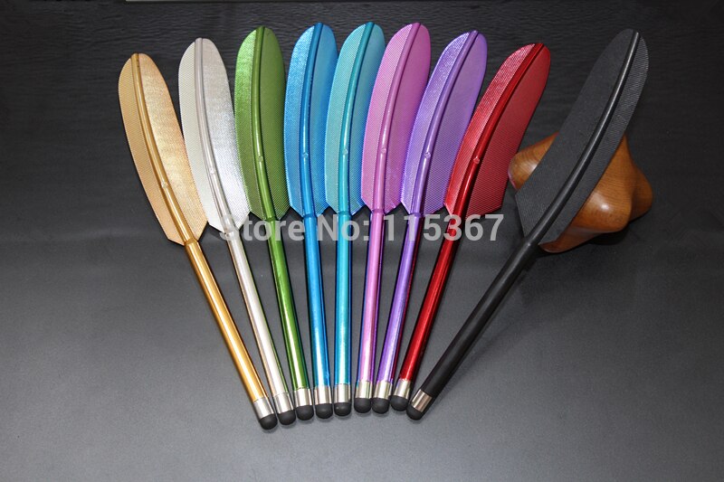 2 stuks/partij veer capacitieve stylus touchscreen pen voor iphone 5 4s 4 samsung  s4 tablet pc nieuwigheidsartikel  dp0005