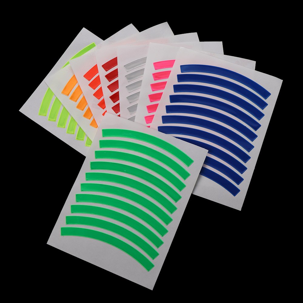 10 sztuk wioślarz odblaskowe naklejki wodoodporna opona aplikacja taśma bezpieczeństwa jasne paski koło rowerowe dla dzieci wioślarz równoważny