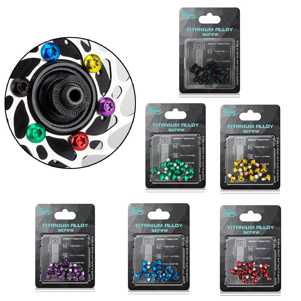 12Pcs Fiets Schijfremrotor Torx Bouten T25 Torx M5x9mm Mtb Bike Rvs Bevestigingsschroeven Fietsen Accessoire Deel tool
