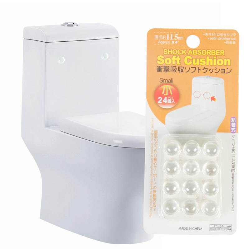 24Pcs Cabinet Door Accessories Shock Absorber Anti Slip Bumper Damper Buffer Pad Self Adhesive Bathroom Accessories set