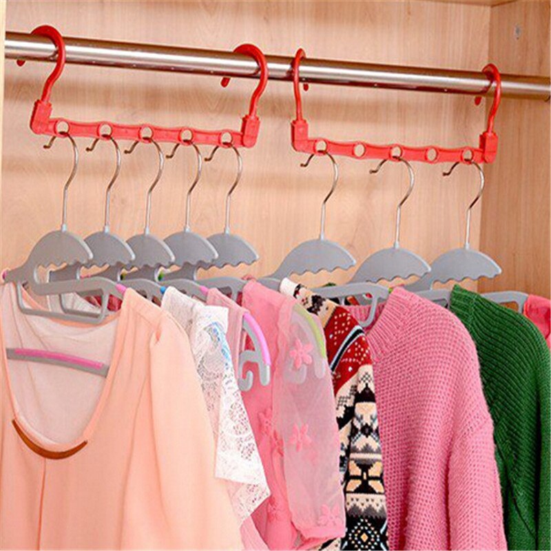 Nuttig 5-Hole Space Saver Wonder Magic Hanger Haak Closet Organizer