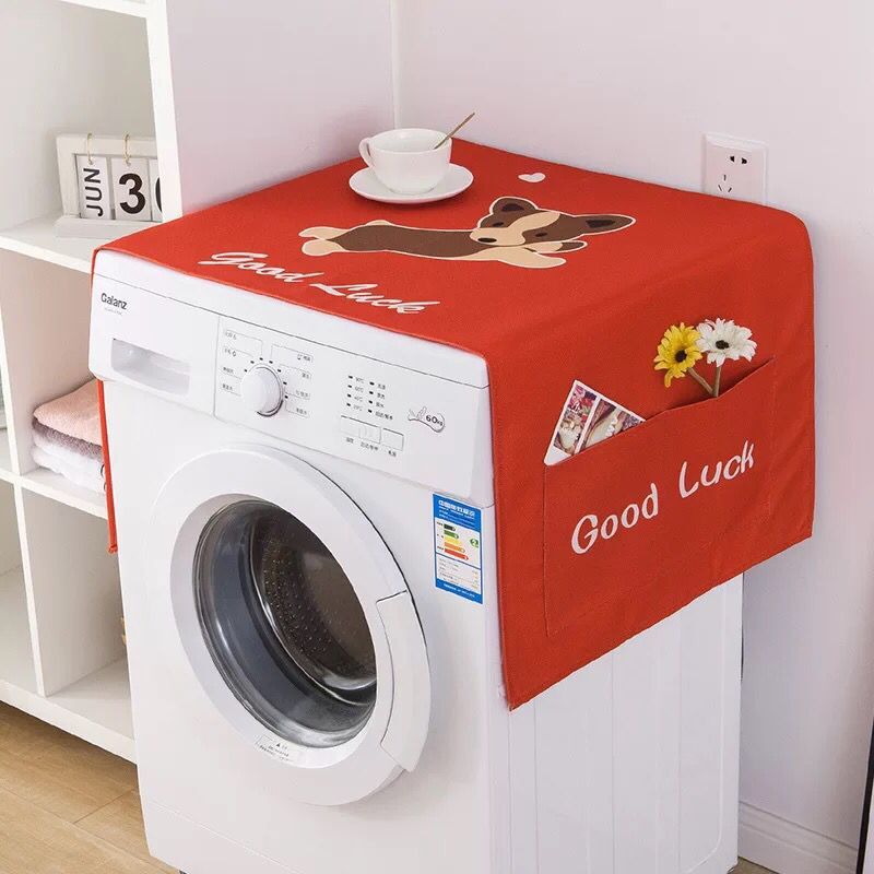 Waterproof Cover Of Drum Washing Machine Cover Cloth Refrigerator Cover Home Decoration Dust Protection Cover: B / 45cmx140cm