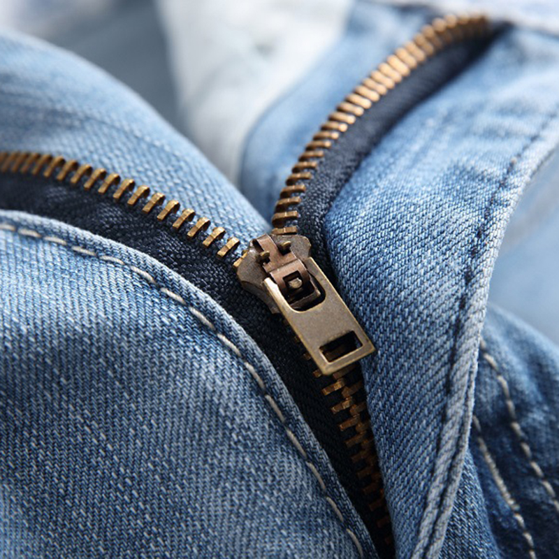 Mannen Denim Jeans Stretch Broek Mannen Koreaanse Stijl Trendy Persoonlijkheid Bedelaar Grote Size Tij Ripped Jeans