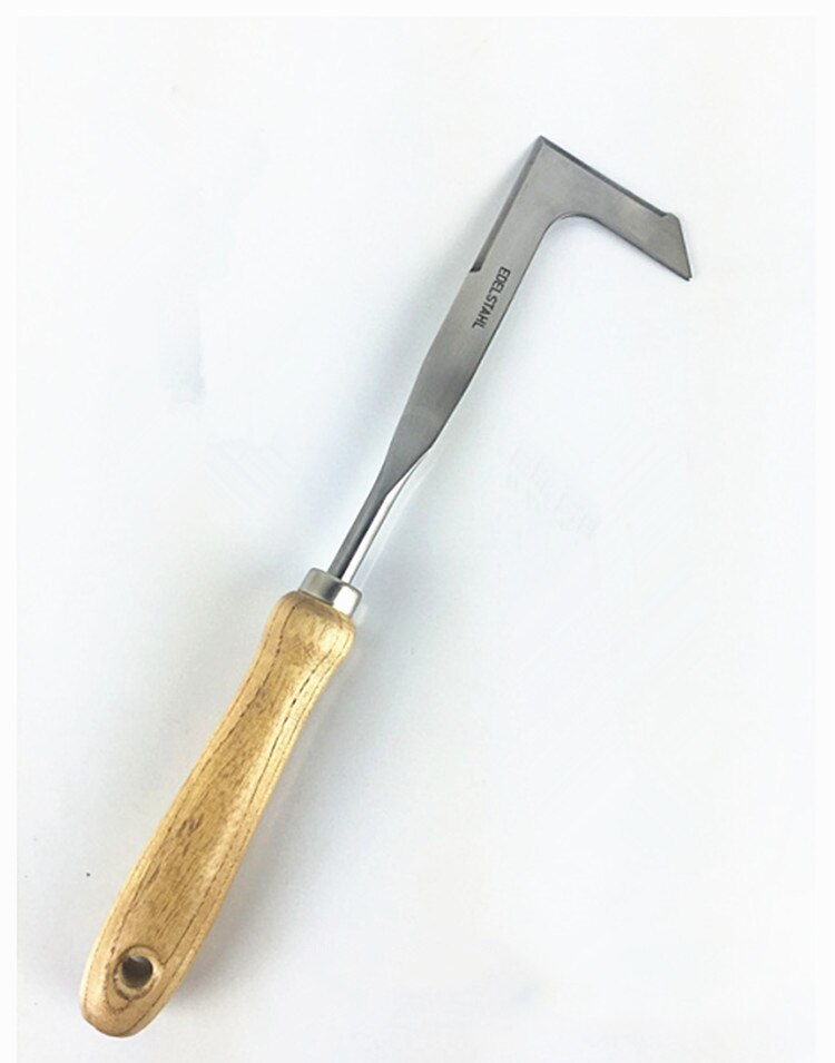 Crack Weeder, Garden Hand Weeder,Side-Walk Weeding Tool,Stainless Steel, L-Shape Patio Knife