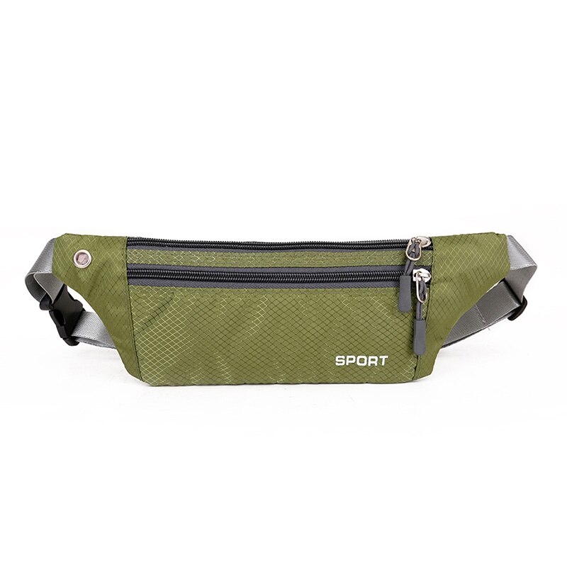 AIREEBAY Mini Fanny Pack For Women Portable Colorful Waist pack Travel Multifunctional Waterproof Phone Belt Bag: Army Green