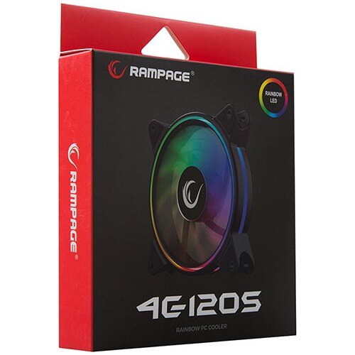 Rampage 4C-120S 120x120x25mm Rainbow Colorful Case Original Vicinity