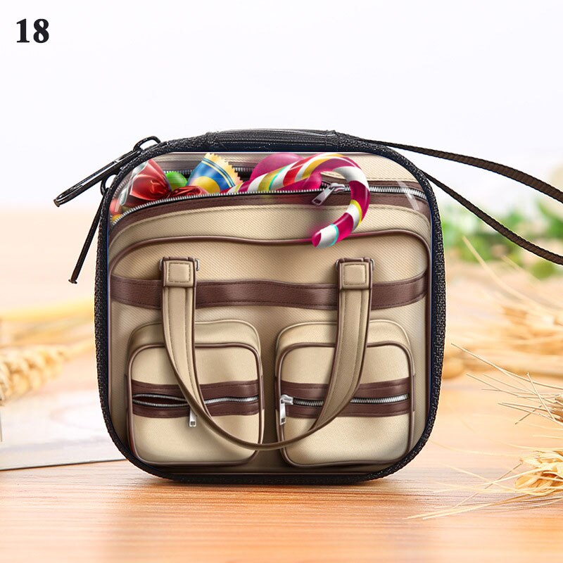 Retro Record Tape Pattern Tinplate Coin Purse Key Case Headphone Bag Coin Purse Storage Box Earphone Pocket Arrivals: 18