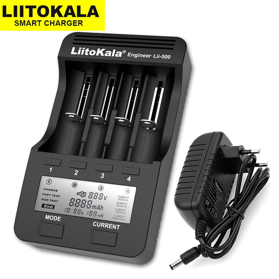 Liitokala Lii-500 Lii-PD4 batterij oplader 18650 21700 26650 AA AAA lader voor 18350 18500 16340 17500 25500 10440 batterij