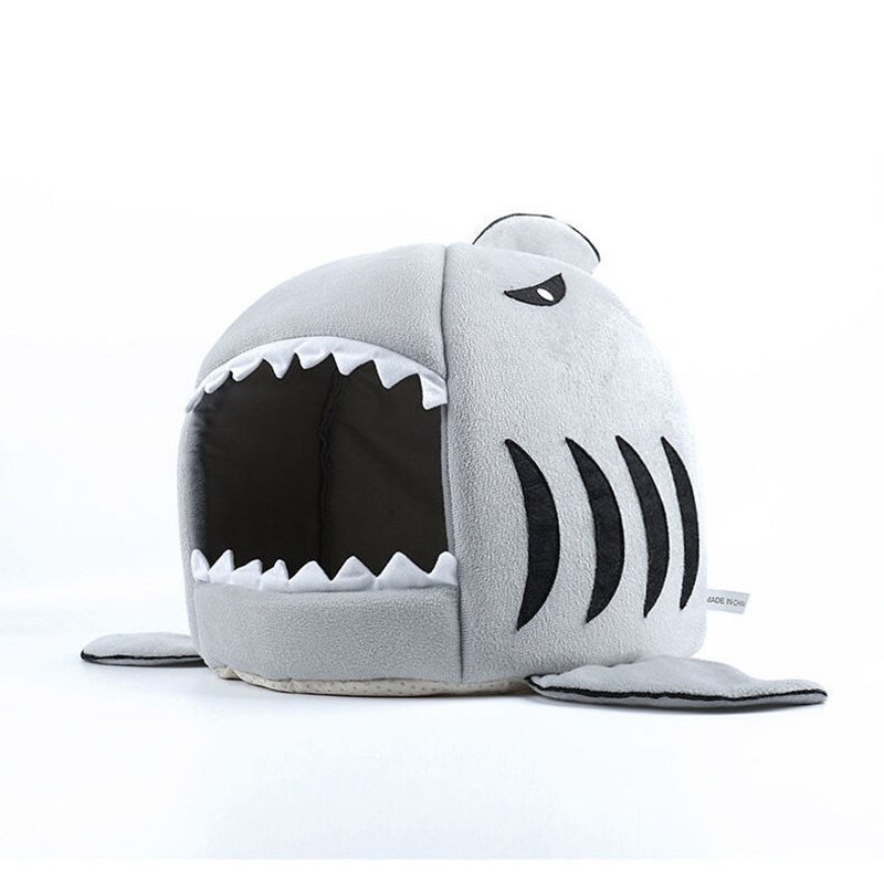 Lit de maison et doux pour chat et requin, panier doux pour chien, accessoires, produits pour animaux de compagnie