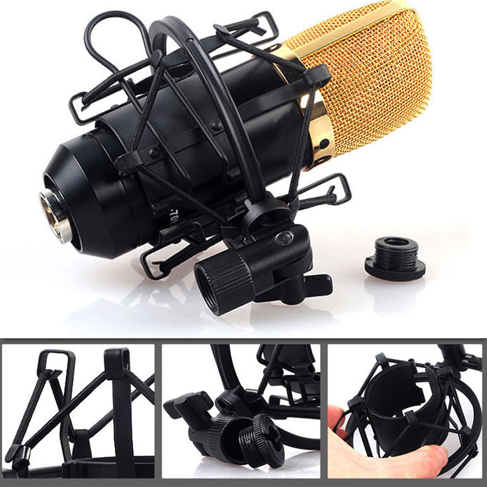 Clip Metal Locking Knob Broadcast Condenser Adjustable Protective Studio Recording Spider Microphone Shock Mount