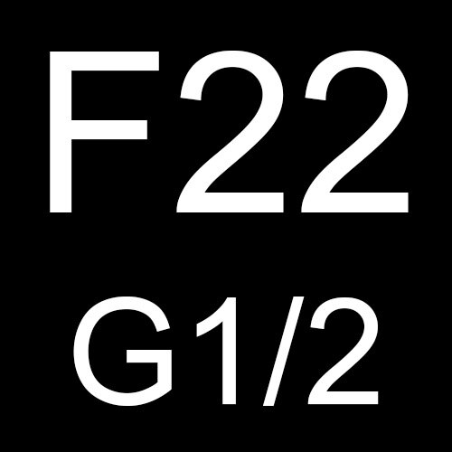Conector de rosca externa wasourlf m22, conector g1/2 tamanhos externo para chuveiro, banheiro, cozinha, acessórios de torneira de bronze: F22-G1.2