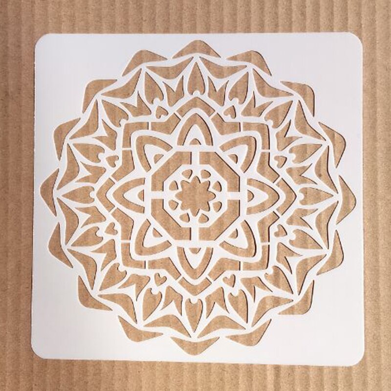 Pochoir Mandala pour meubles, 30x30Cm, 1 pièce, peinture murale, décoration, superposition plastique, bricolage, coloration, gaufrage, scrapbooking: c10