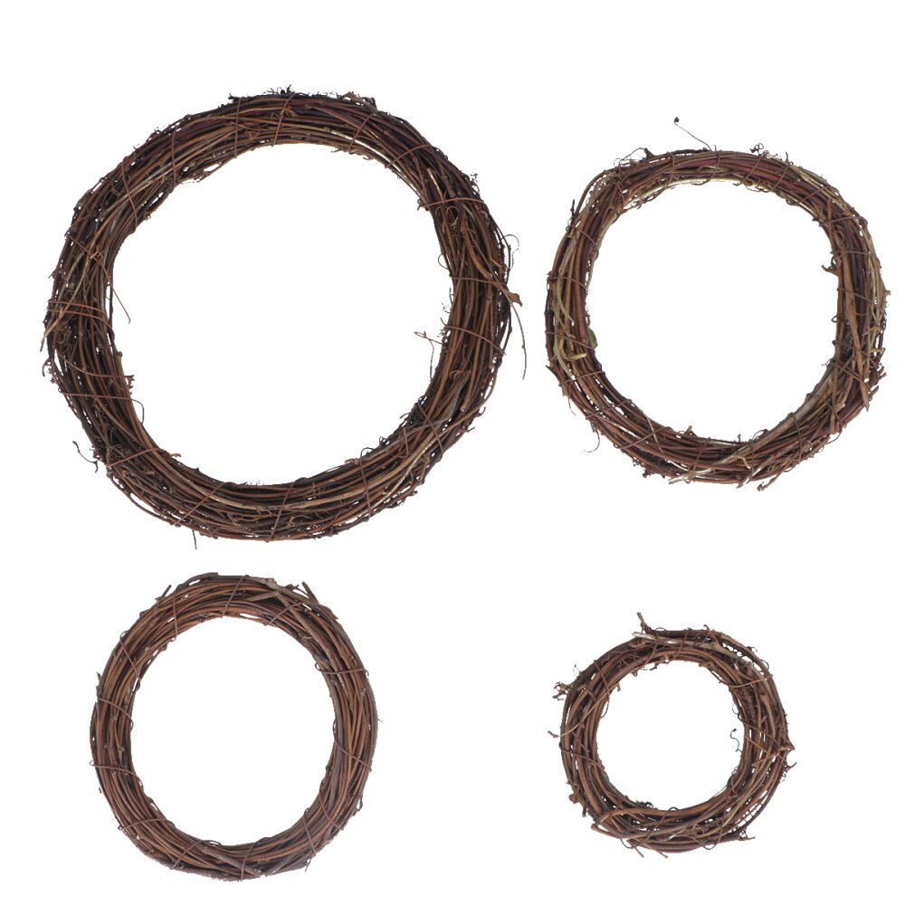 10 pièces 8CM inachevé naturel séché anneau de rotin américain Style campagnard décorations pour intérieur maison fête bricolage décoration: As Shown 3