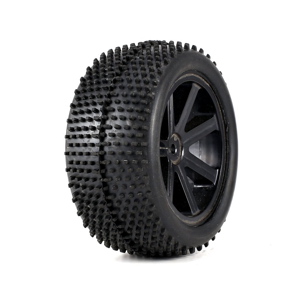 2 Paar 85Mm Wielnaaf Rim & Rubber Banden Voor 1:10 Off-Road Rc Auto Buggy Banden Spare onderdelen Accessoires Component