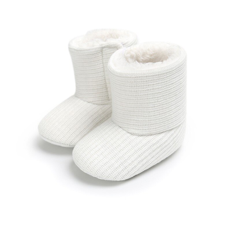Baby Laarzen Meisje Winter Laarzen Winter Grondwet Ketting Kleur Paars Baby Warmte Warming Schoenen: WHITE / 5