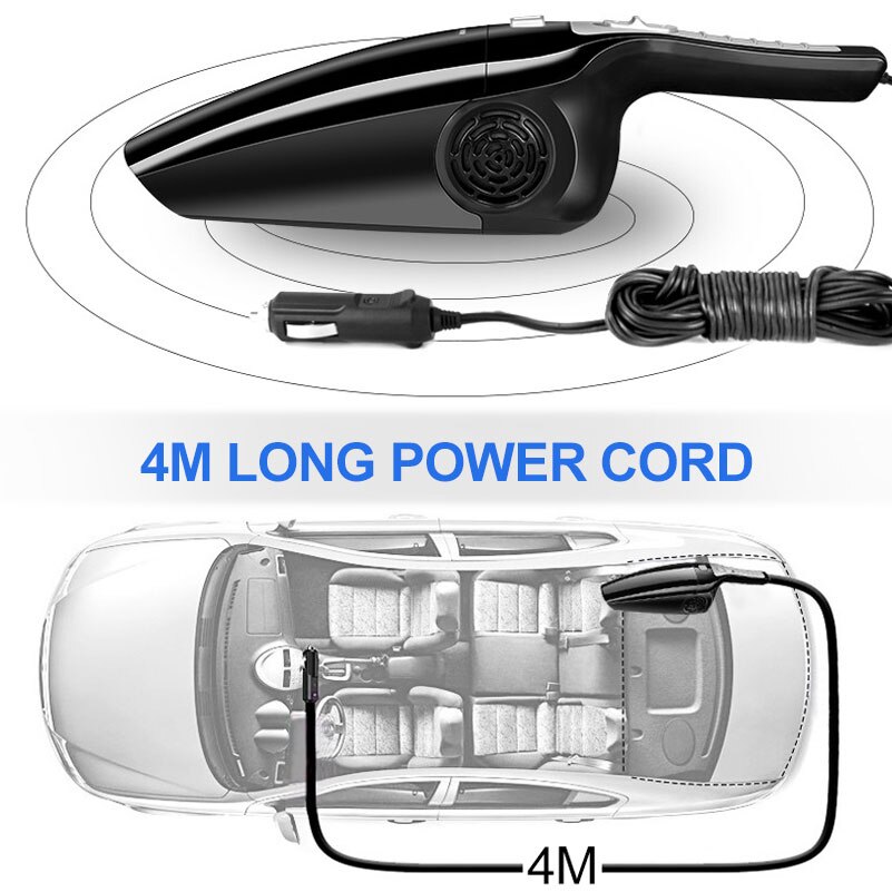Portable Vacuum Cleaner for 12V Car Vacuum Cleaner Car Aspirateur Voiture Handheld Vacuum Cleaner For Car Auto
