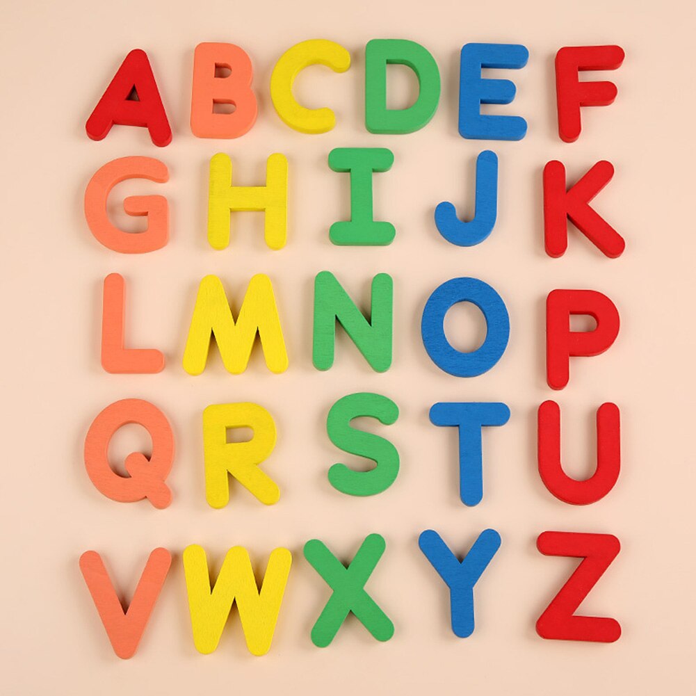 Diy Baby Houten Brief Educatief Baby Leren Alfabet Spelling Bijpassende Kaarten Puzzel Toekomst Concurrentievermogen Woord