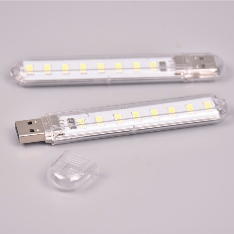 Фонарик Mini USB Gadget LED Libro de La Luz luces DC5V 8 LEDs de ordenador portátil noche USB Gadget iluminación para PC portátil