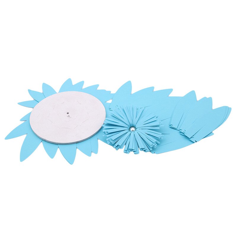 DIY Paper Flower Backdrop, Wedding Backdrop, 20cm Paper Flowers Kid's Birthday Party Wall Hanging Decor: Sky blue