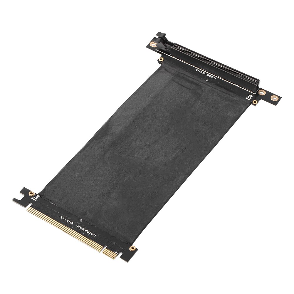90 Degree PCI Express High Speed 16x Flexible Cable Card Exten Port Adapter Riser Card Graphics Card Extend Cord for IPC Chassis