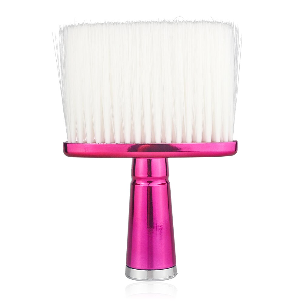 Hair Brush Soft Neck Face Duster Brush Hairdressing Hair Cutting Cleaning Brush Hair Styling Tool Barber Neck Brush: pink