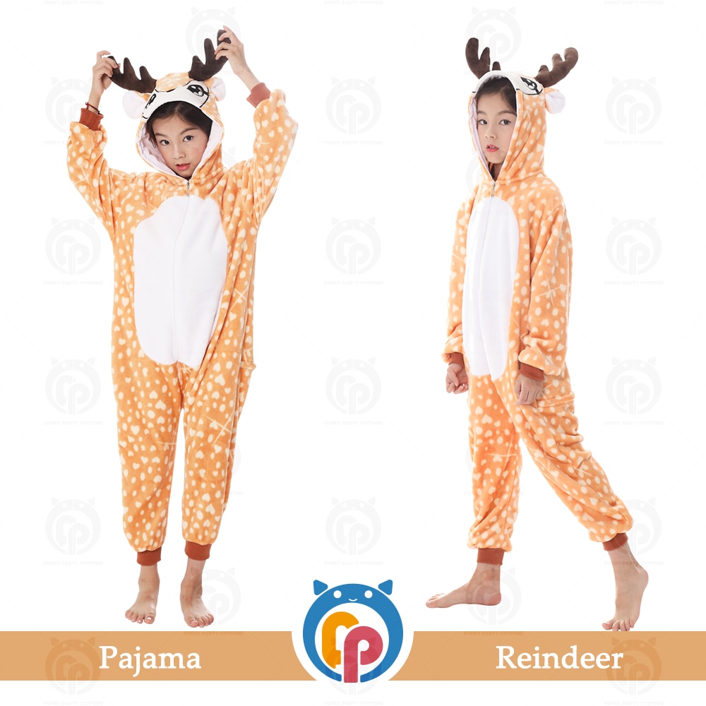 Christmas Halloween costume children cute animal christmas reindeer costume home clothes animal pajamas cosplay costum