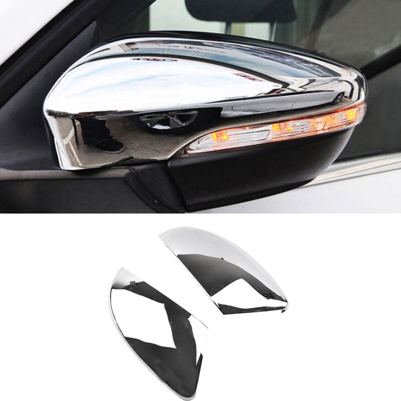 2 Stuks Chrome Auto Achteruitkijkspiegel Trim Cover Zijdeur Achteruitkijkspiegel Cover Voor Vw Passat B7 Cc Eos Scirocco MK3 Je: Default Title