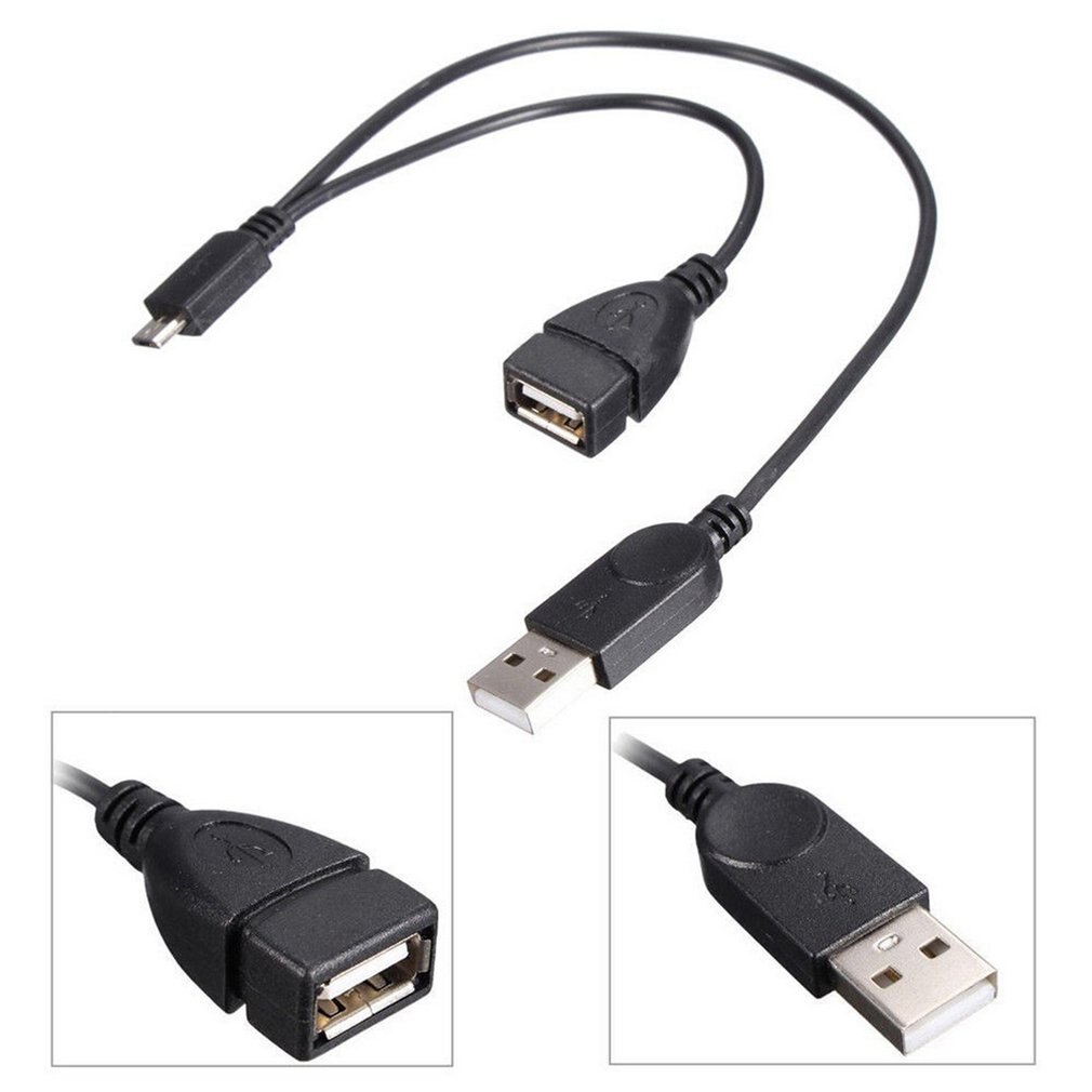 OTG Gastgeber Energie Splitter Y Mikro USB Stecker auf USB Männlich Weiblich Adapter Kabel hoch Geschwindigkeit USB 2.0 zertifiziert kabel