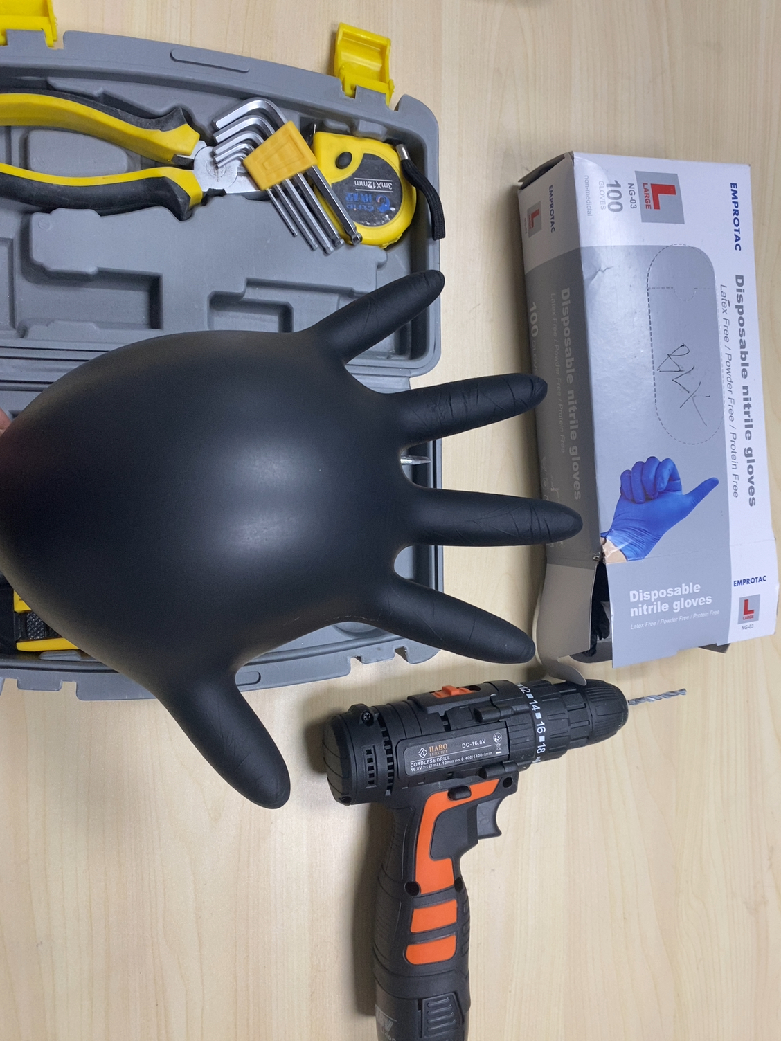 Zwart Wegwerp Nitril Handschoenen Werk Voedsel Koken Handschoenen Keuken Waterdichte Schoonmaak Handschoenen: Default Title