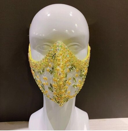 pluma dorada máscaras de disfraces escenario baile cantante actuación noche Club baile ropa cantante máscaras de piedras: 7