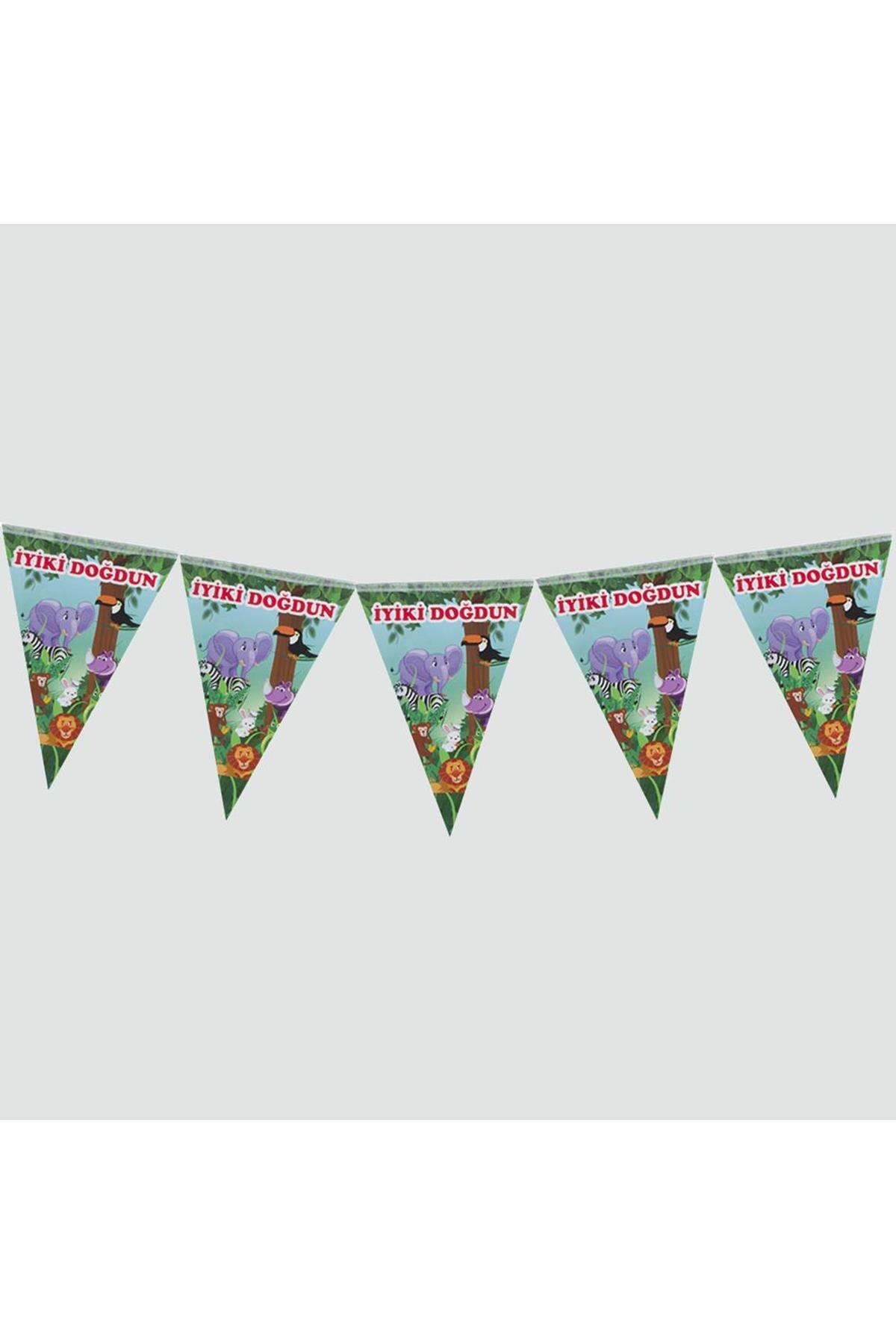 10'Lu İyiki Happy Birthday Triangle Streamer Color... – Vicedeal