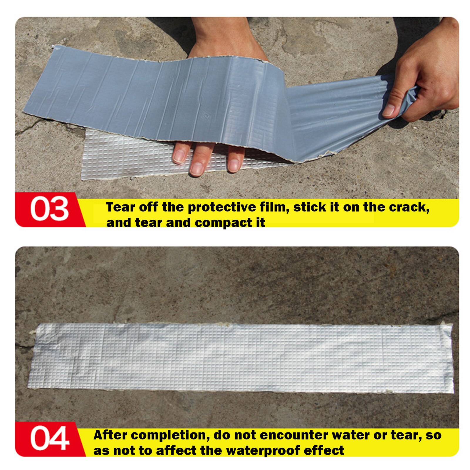 Nastro di riparazione nastro di alluminio in gomma butilica Super impermeabile nastri adesivi per riparazione adesivi per tetto tubo dell'acqua adesivo per passerella