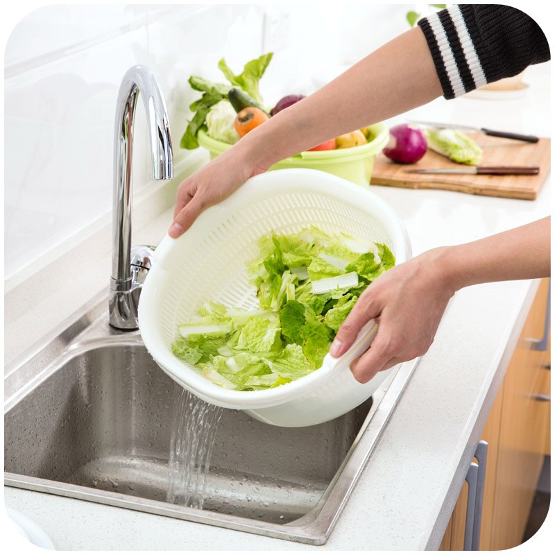 Large Plastic Kitchen Vegetables Pots Fruit Basket Storage Boxes Plastic Food Containers