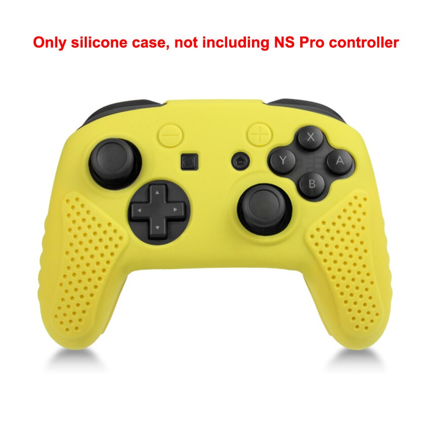 YuXi – housse de protection en Silicone souple pour manette de jeu nintendo switch pro, coque en caoutchouc: Yellow