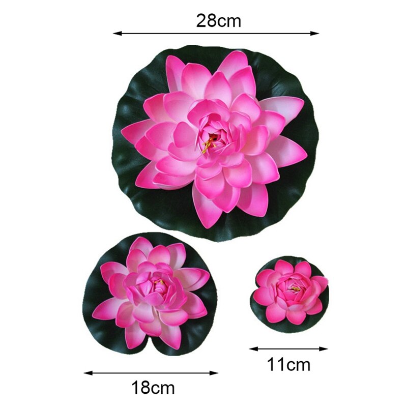 Simulatie van een zwembad, aquarium, bloemendecoratie, waterlelie, buitentuinsculpturen