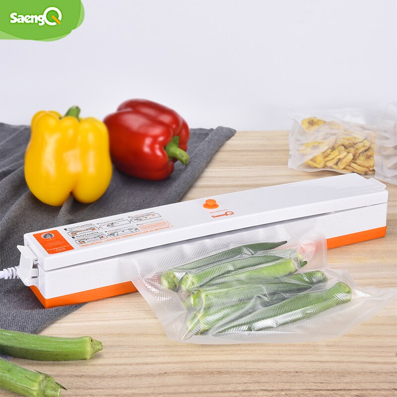 Electric Vacuum Sealer Packaging Machine For Home Kitchen Including 15pcs Food Saver Bags Commercial Vacuum Food Sealing Sealer