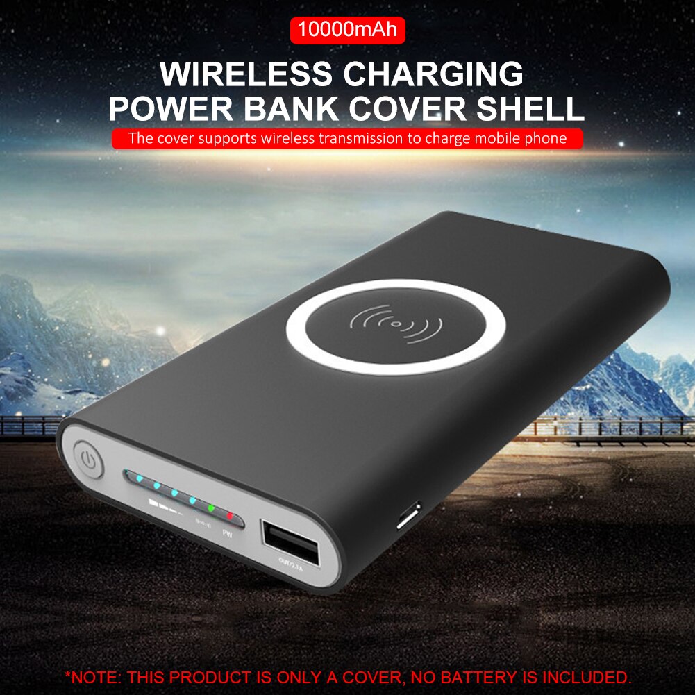 TYPE-C Interface Power Bank Cover Wireless Charging Power Bank Cover Shell Electronic Accessories Battery Parts And Charger Part