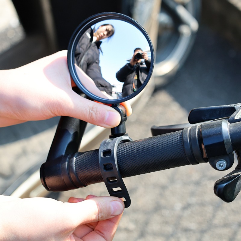 Espelho retrovisor universal para guidão de bicicleta, espelho retrovisor para bicicleta e motocicleta, rotação 360 ajustável para andar de bicicleta
