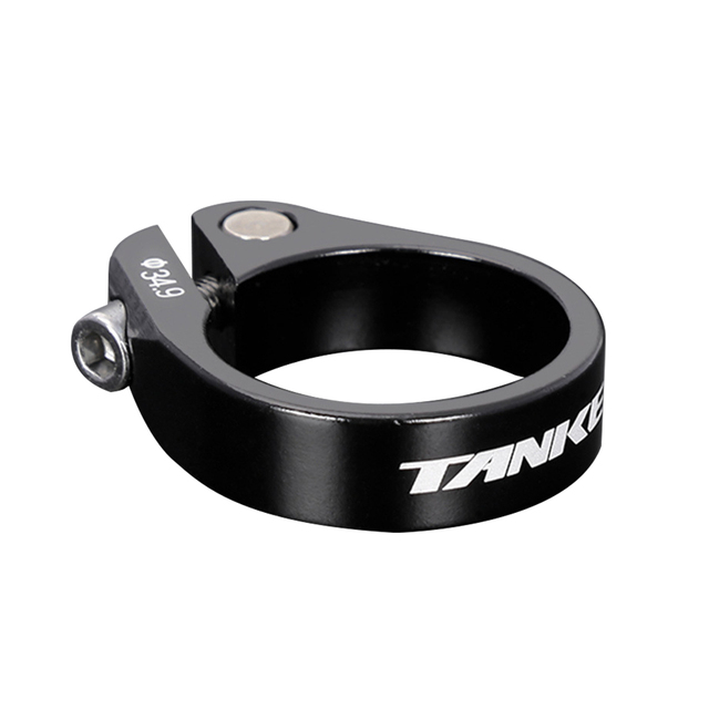Collier de serrage de tige de selle vtt, 31.8/34.9mm, en alliage d&#39;aluminium, ultraléger, pour vélo de montagne, ensemble de pièces de cyclisme: Black  34.9mm