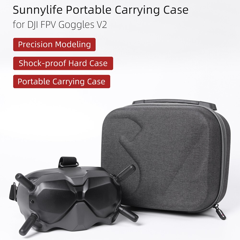 Beschermende Harde Shell Outdoor Opslag Reizen Duurzaam Draagbare Krasvast Accessoires Draagtas Voor Dji Fpv Bril V2