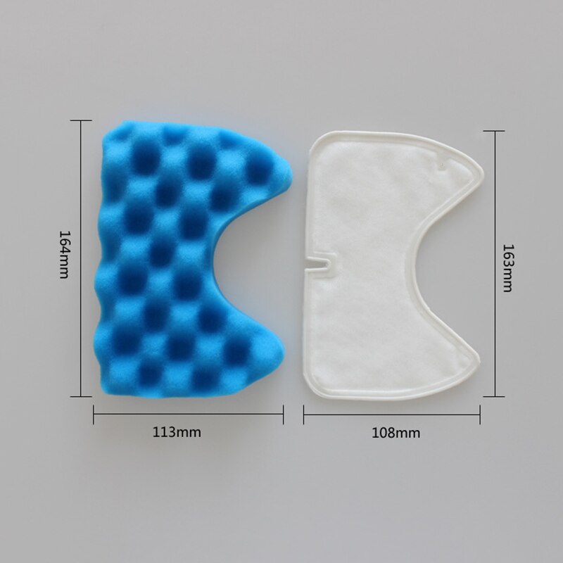 1PC Blue Sponge Hepa Filter & 1PC Cotton Filter for Samsung DJ97-00492A SC6520/30/40/50/60/70/80/90 SC68 Vacuum Cleaner Parts