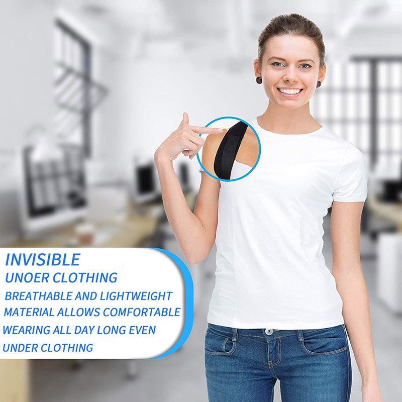 ZK20-cinturón Corrector de postura para hombre y mujer, cinturón Corrector de postura ajustable para espalda, arnés de seguridad para trabajo, soporte para hombro recto